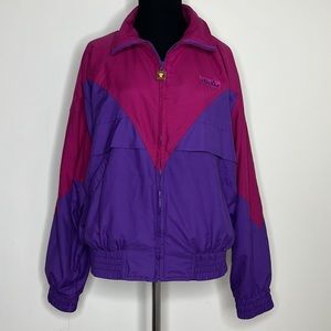 ELLESSE Cerise & Purple Windbreaker Jacket M